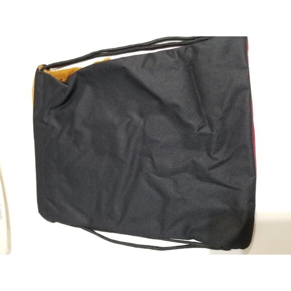 Texas A&M Drawstring Backpack Bag College Licensed 18” X 14” Faux Fur Mascot - Picture 6 of 8